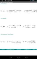 Trig Equations & Identities Ekran Görüntüsü 1