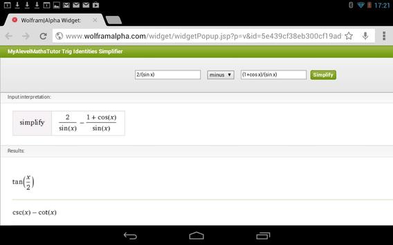 Trig Idenies Calculator For Android Apk Trig Idenies Calculator Poster