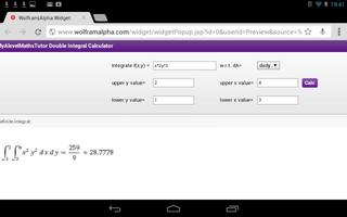 Double Integral Calculator スクリーンショット 2