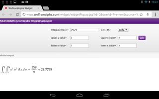 Double Integral Calculator captura de pantalla 2