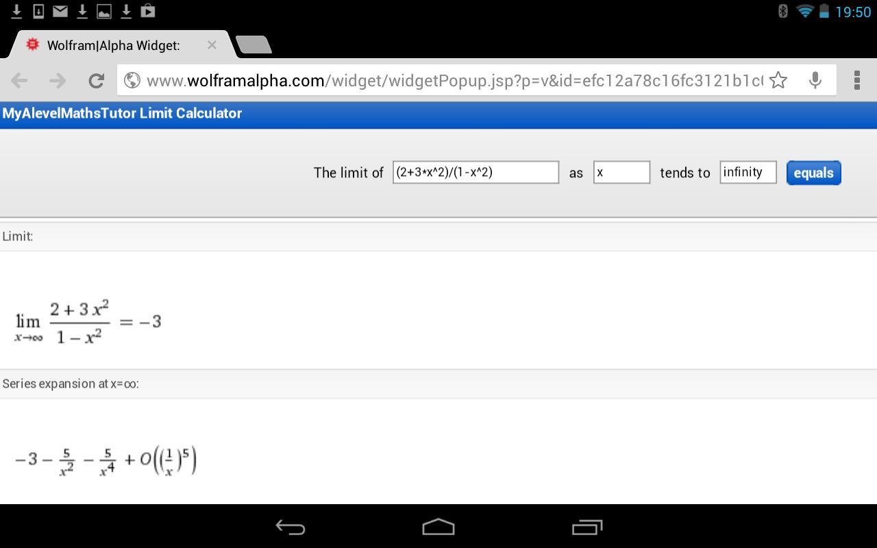 Calculus Limit Calculator for Android - APK Download
