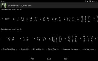 Linear Algebra Live Worksheet captura de pantalla 1