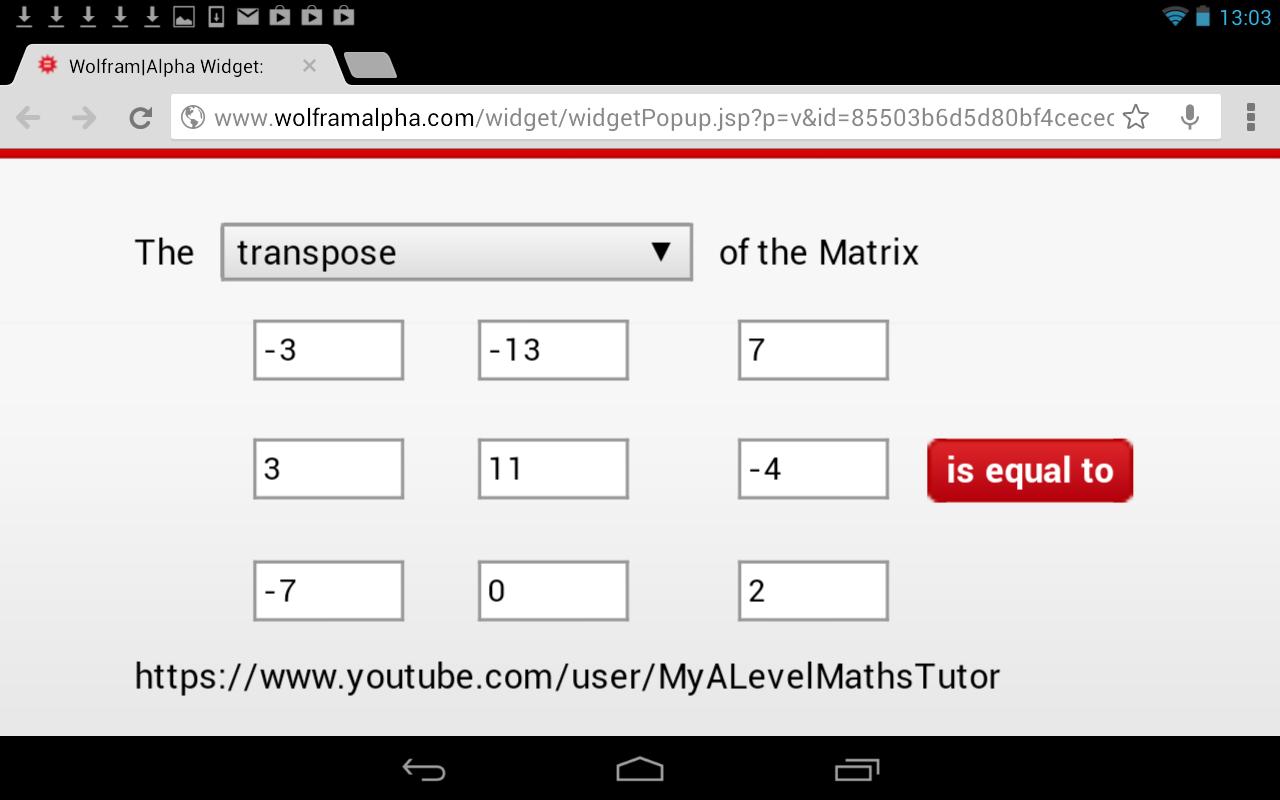 Matrix Transpose Calculator APK for Android Download