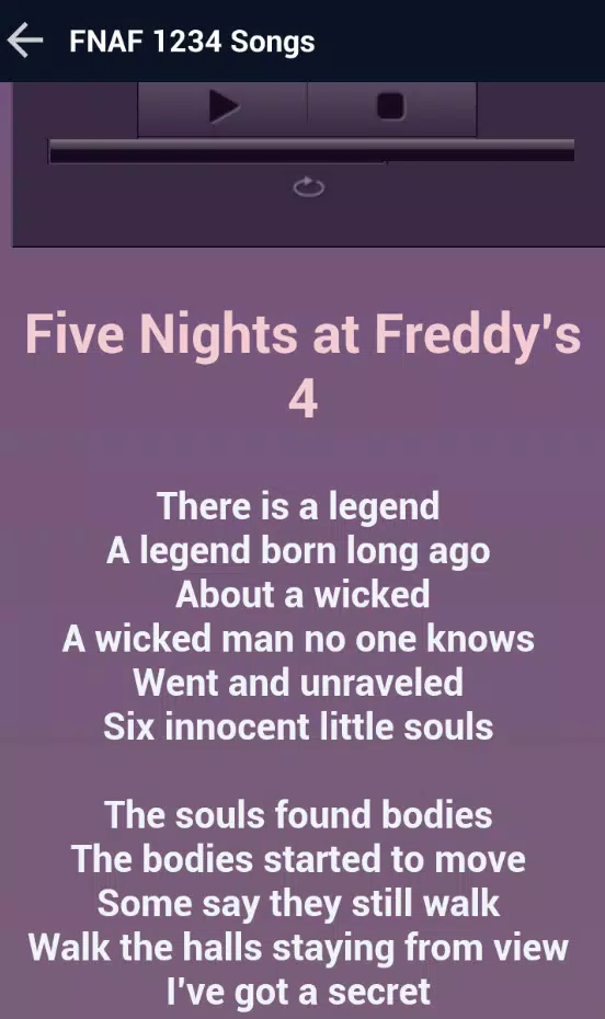 FNAF Songs 1 2 3 4 5 6 & Lyrics FULL APK pour Android Télécharger