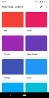 Material Colors Affiche