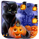 APK Cute Halloween Kitty Launcher Theme HD Wallpapers