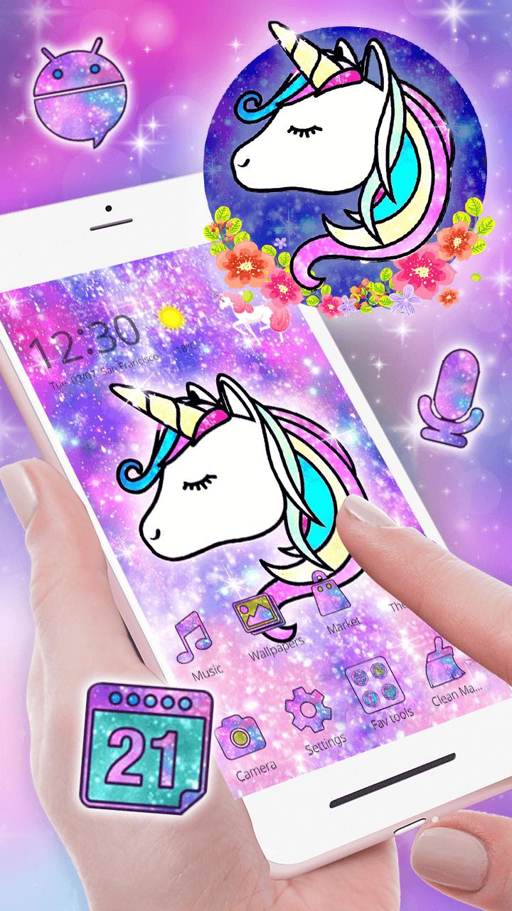 Gambar Unicorn Lucu  Wallpaper  Galaxy  WallpaperShit