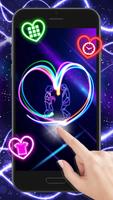 Neon Light Heart poster