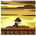 Western aventure Hatboy runner cowboy icône