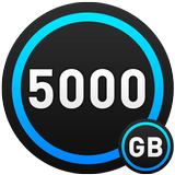5000 GB free storage space cleaner prank. icône