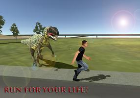 Dino in City : T-Rex Rush 3D capture d'écran 1