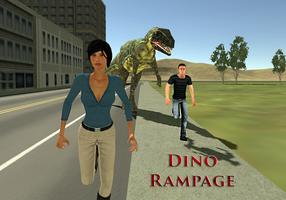 Dino in City : T-Rex Rush 3D capture d'écran 2