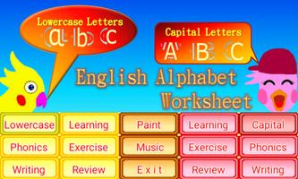 English Alphabet Learning poster