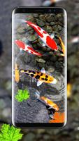 Koi Fish Wallpaper HD - 3D Fish Live Wallpaper screenshot 1