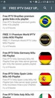 FREE IPTV DAILY UPDATES captura de pantalla 3