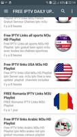 FREE IPTV DAILY UPDATES Ekran Görüntüsü 1