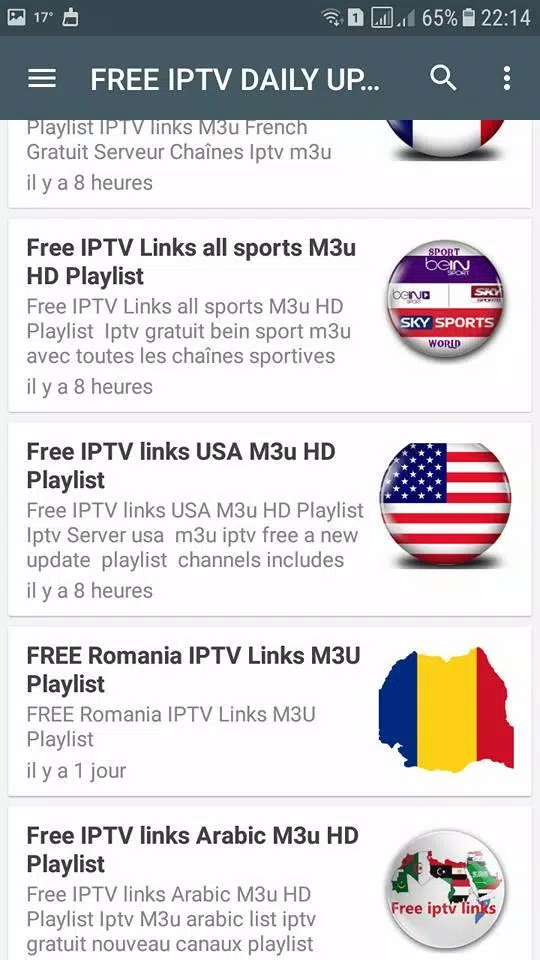 FREE IPTV DAILY UPDATES APK for Android Download