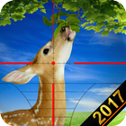 Safari yabani geyik avı simgesi