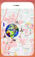 ऑफ़लाइन दुनिया के नक्शे नेविगेशन पोस्टर