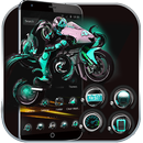 Neon Motorbike Racer Theme APK
