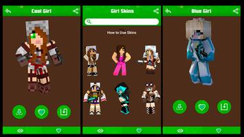 Girl Skins for Minecraft PE ポスター