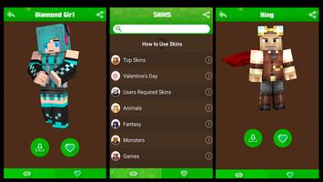 Skins for Minecraft PE Free پوسٹر