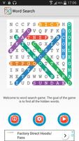 Poster Free Wordsearch Game