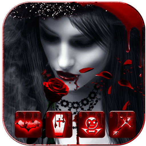 Red Rose Vampire Girl Theme
