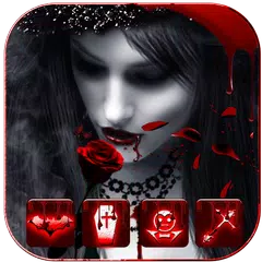 Descargar APK de Rojo Rosa vampiro niña tema