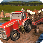 Farming Tractor Animal Cargo Transport icon