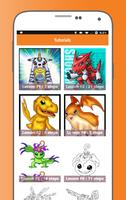 How to Draw Digimon Characters Affiche