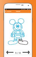How to Draw Mickey Mouse Characters captura de pantalla 1