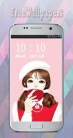 Korean Cute Girly wallpapers Free الملصق