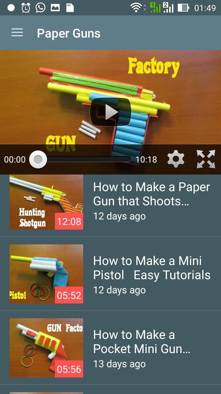 Paper Guns For Android Apk Download - roblox gun tutorial how to make a gun