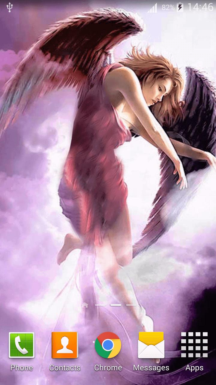 Angels Live Wallpaper کی تفصیل 