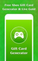 Free Xbox Gift Card Generator & Live Gold for Xbox Plakat