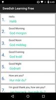 Swedish Learning Free পোস্টার