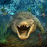 Underwater Animals Hunting Zeichen