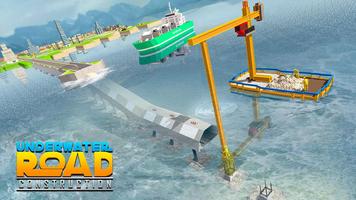 Underwater Road Builder: Bridge Construction 2020 capture d'écran 3