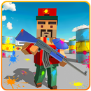 Blocky Vegas Battle Paintball Shooting 3D Juego APK