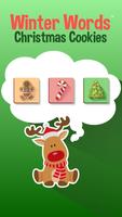 Winter Words Christmas Cookies الملصق