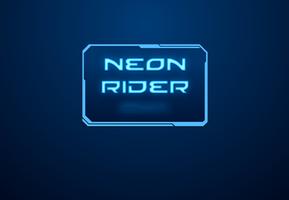 Neon Biker Affiche