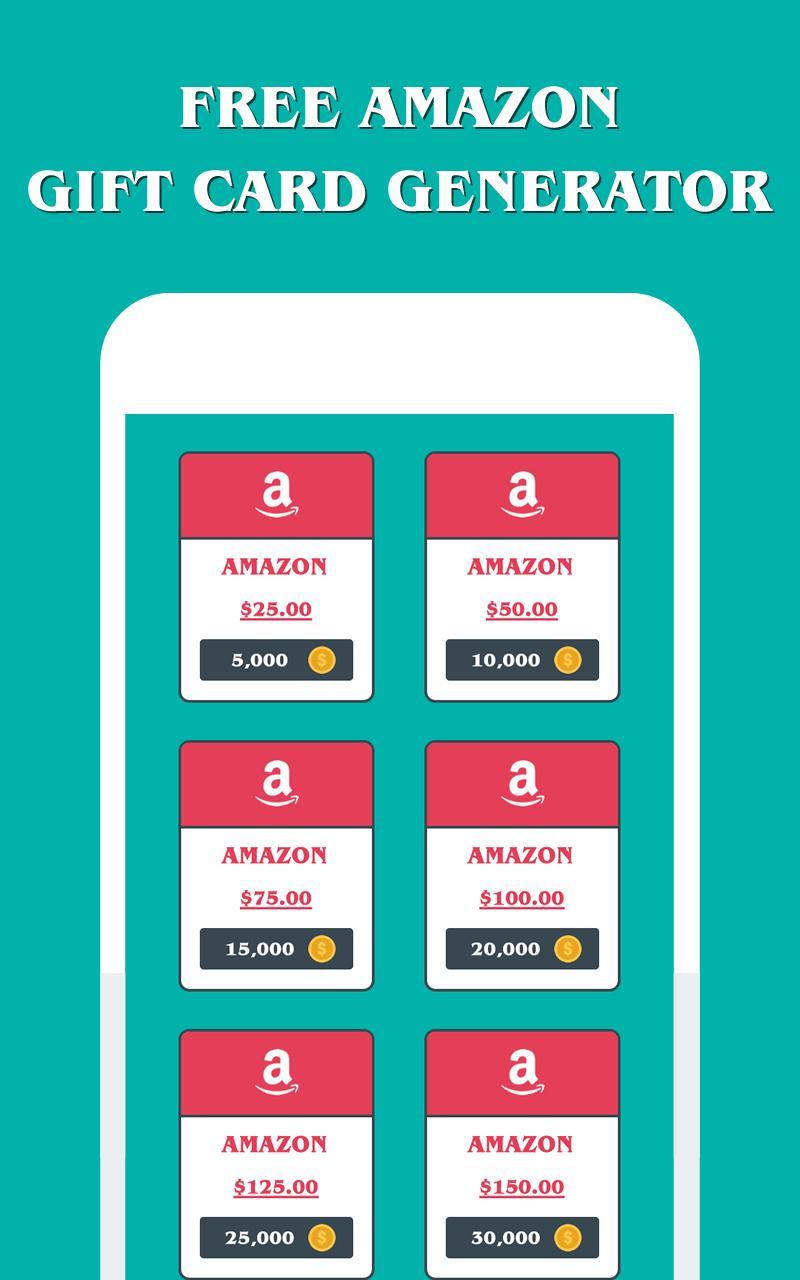 Free Amazon Gift Card Generator For Android Apk Download