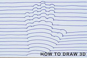 How to Draw 3D پوسٹر
