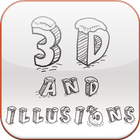 How to Draw 3D and Illusions آئیکن