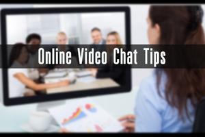 Online Video Chat Tips Affiche