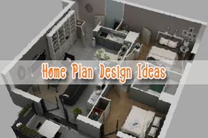 3D Home Plan Design Ideas पोस्टर