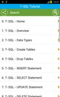 Free T-SQL Tutorial تصوير الشاشة 1