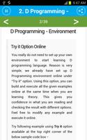 Free D Programming Tutorial imagem de tela 2