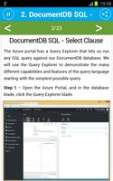 Free DocumentDB SQL Tutorial imagem de tela 2